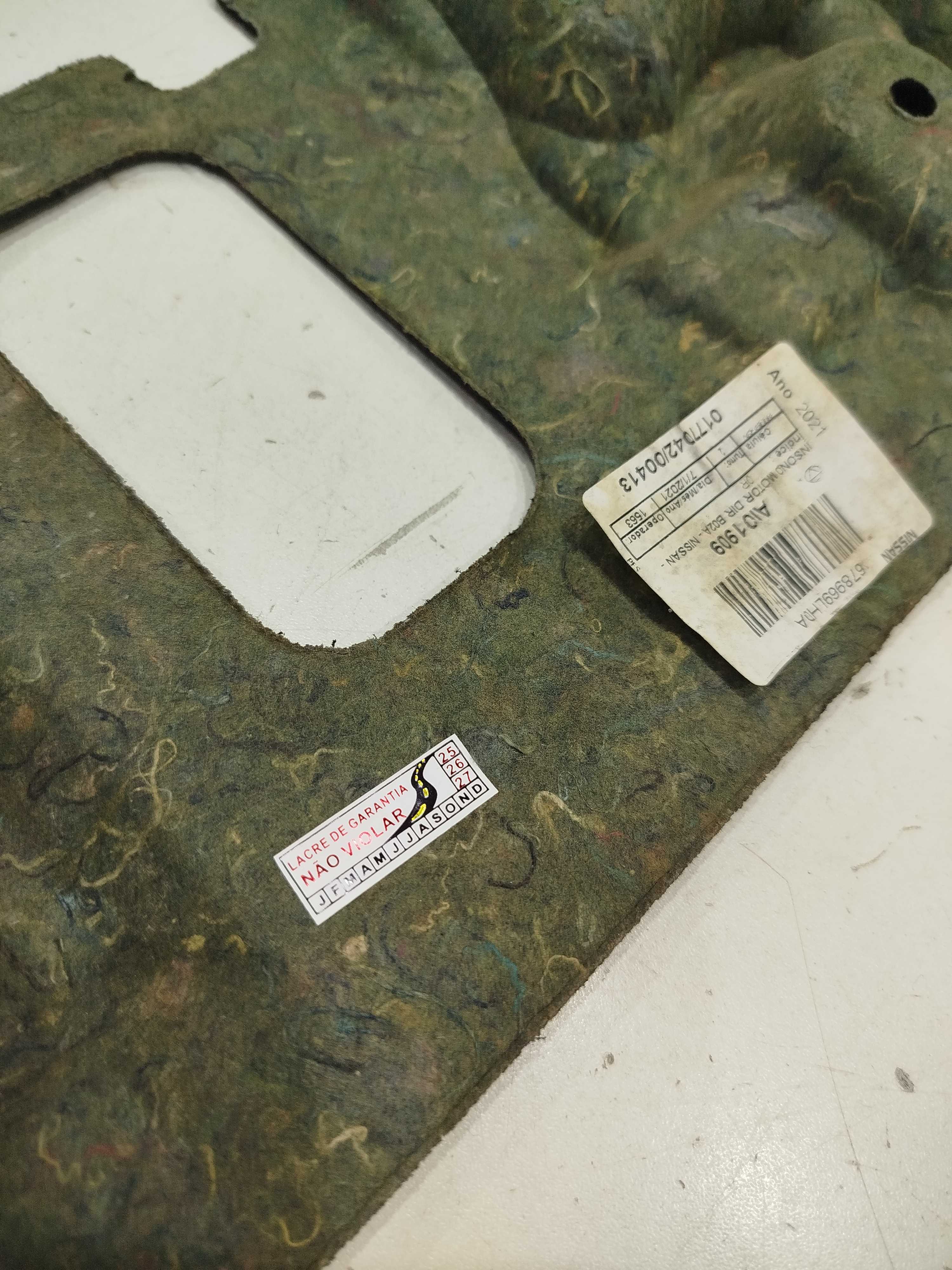 Forro Painel Corta Fogo Nissan Versa V Drive 1.6 2020/21 2