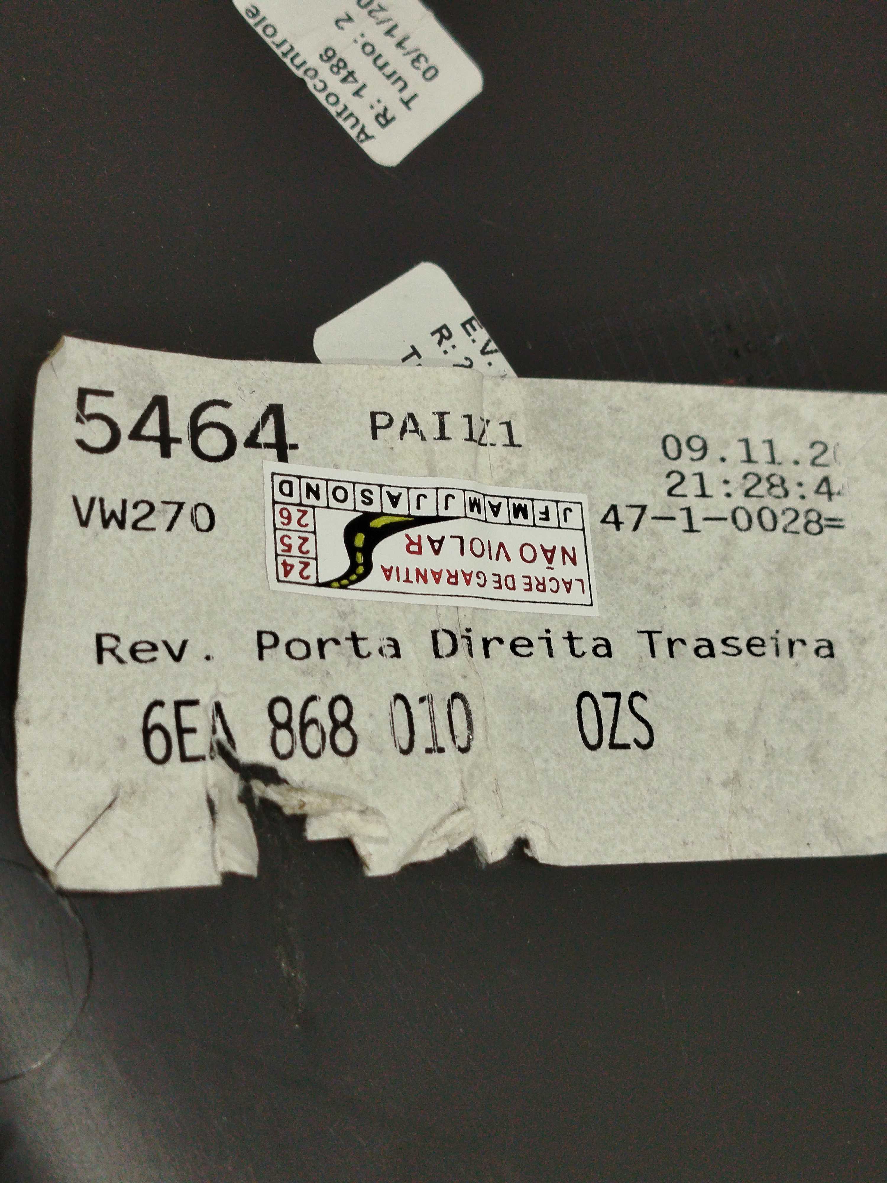 Forro Porta Traseiro Direito Vw Polo 2021 6ea868010 7