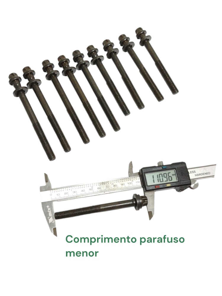 Jogo Parafuso Cabeçote Renault Sandero 1.6 8v 2010 4