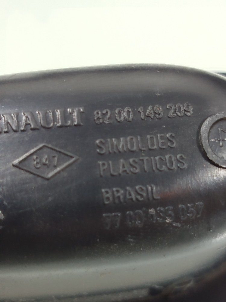 Puxador Interno Porta Moldura Trase Renault Clio 2006 Preta 7