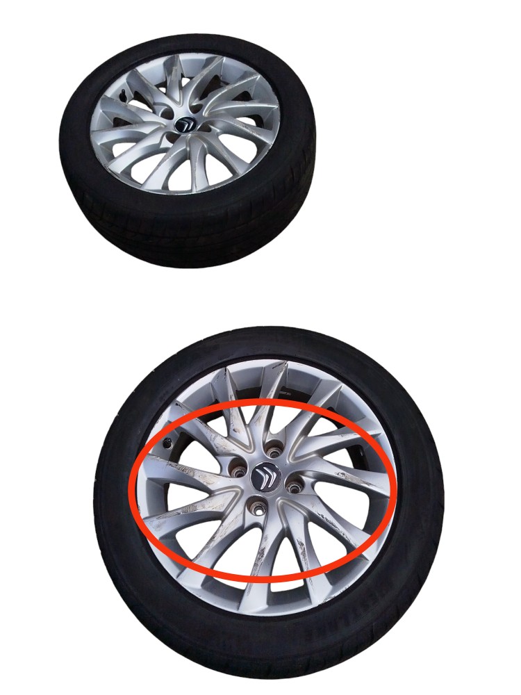 Jogo Rodas Liga Leve 215/50 R17 95w C4 Picasso 2012 Original 7