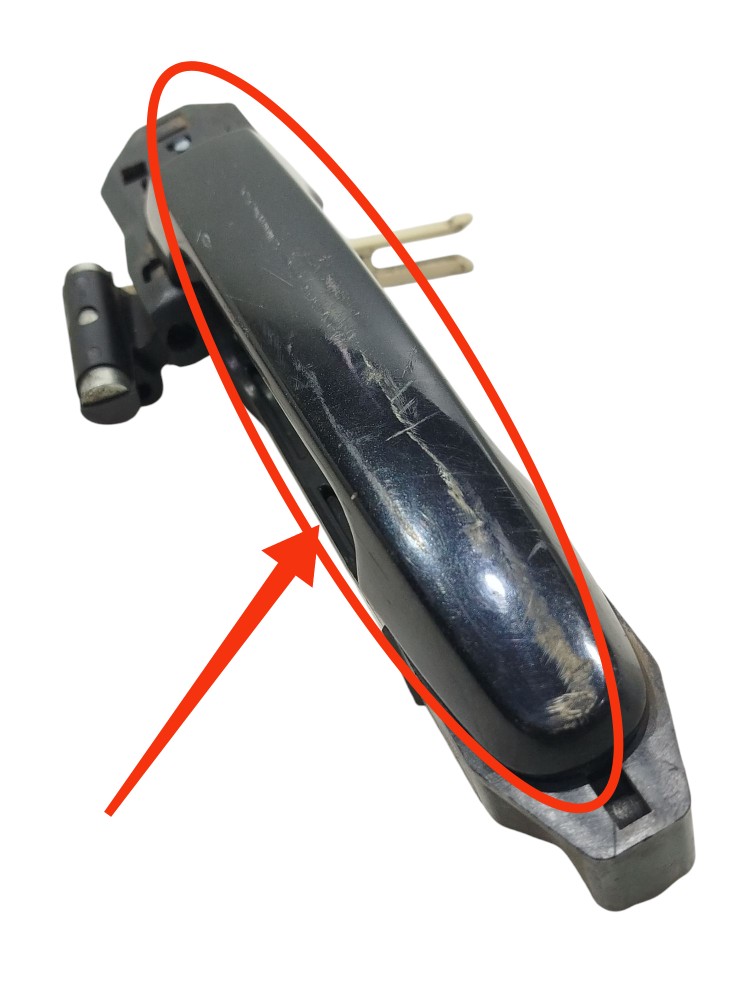 Maçaneta Externa Tras Esq Toyota Hillux Sw4 2009  Preto Traseira 1