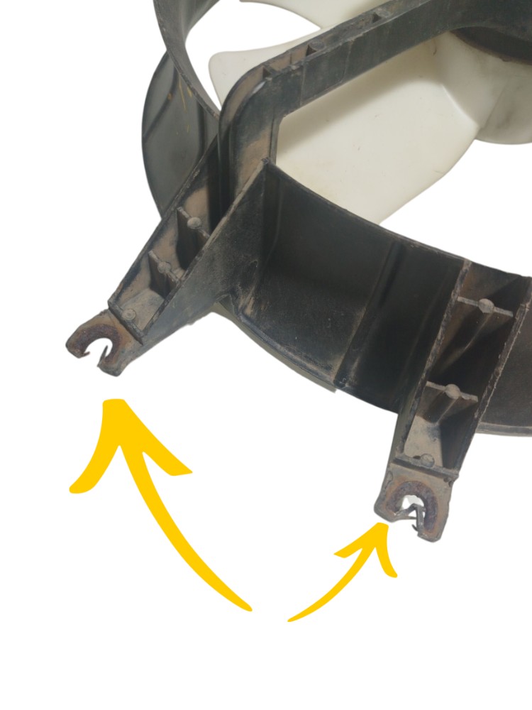 Defletor Ventoinha Honda Civic 1999 Detalhe 2