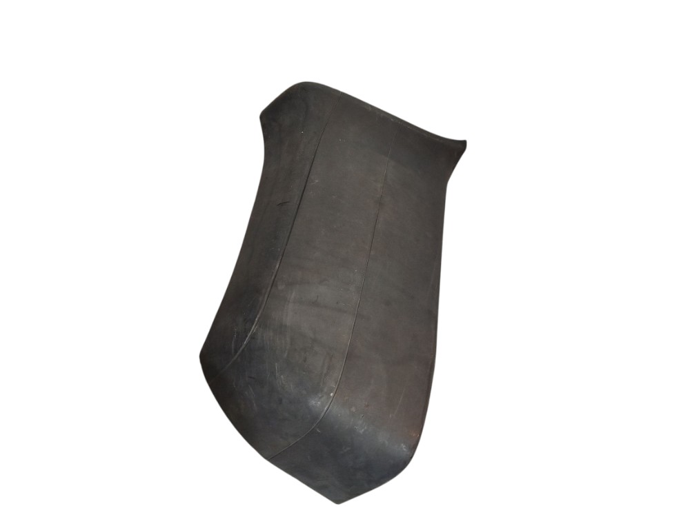 Polaina Para-choque Tras Esq Motorista Fiat Fiorino 2010 Preta 2