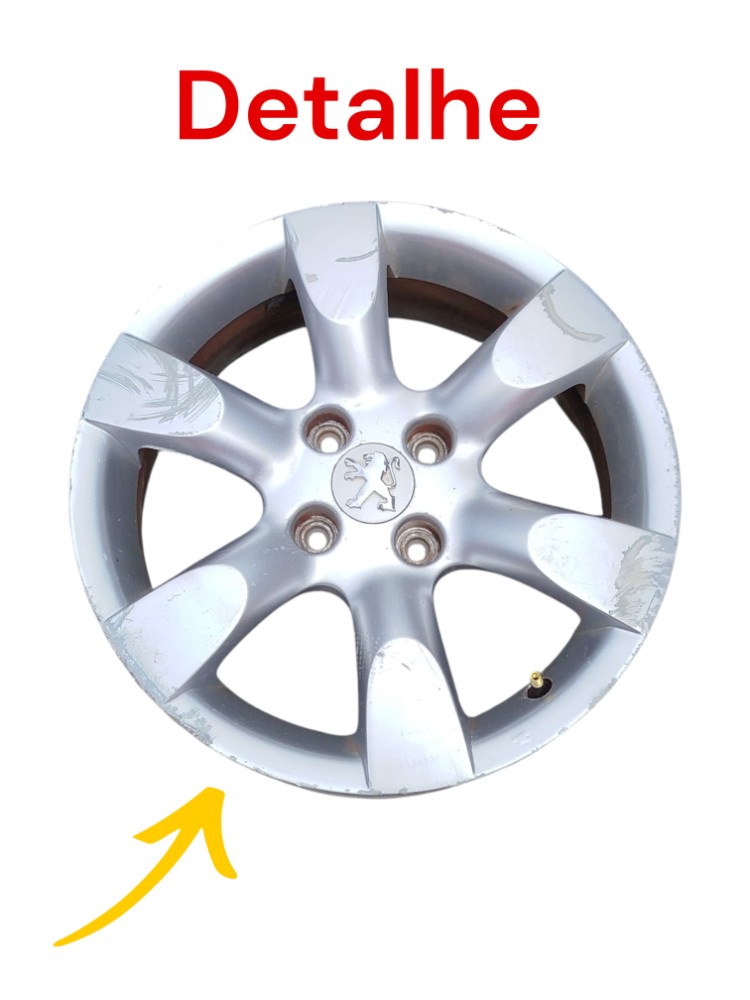 Roda Aro 16 Peugeot 307 2008 9652489880 A Cinza