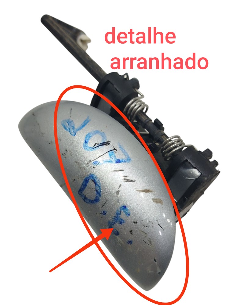 Macaneta Externa Diant Esq Peugeot 207 2008 A 2013  Prata Dianteira 1