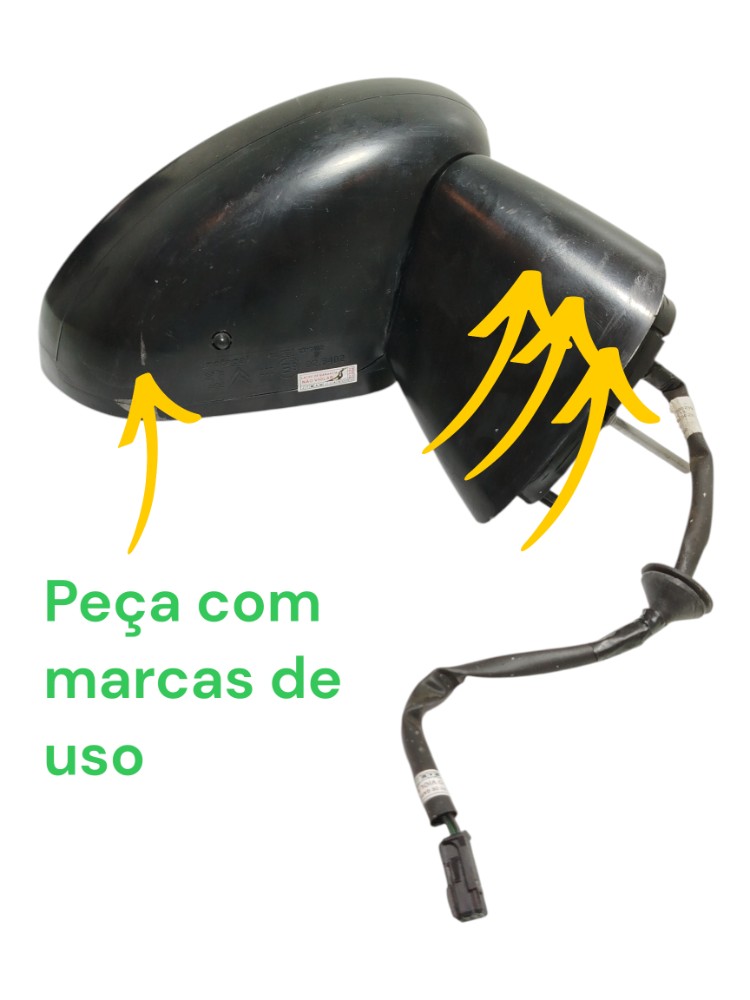 Retrovisor Direito Passag Citroen C3 Aircross 2014 026402 1