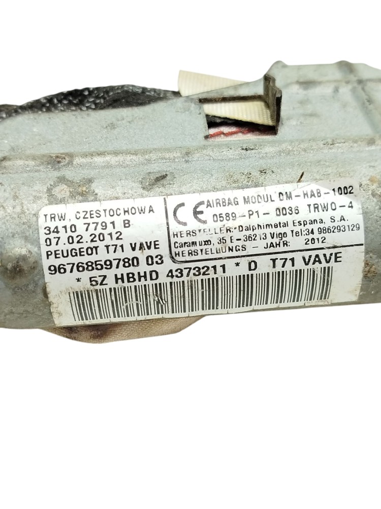 Airbag cortirna Peugeot 308 esquerdo 2013 967685978003 3