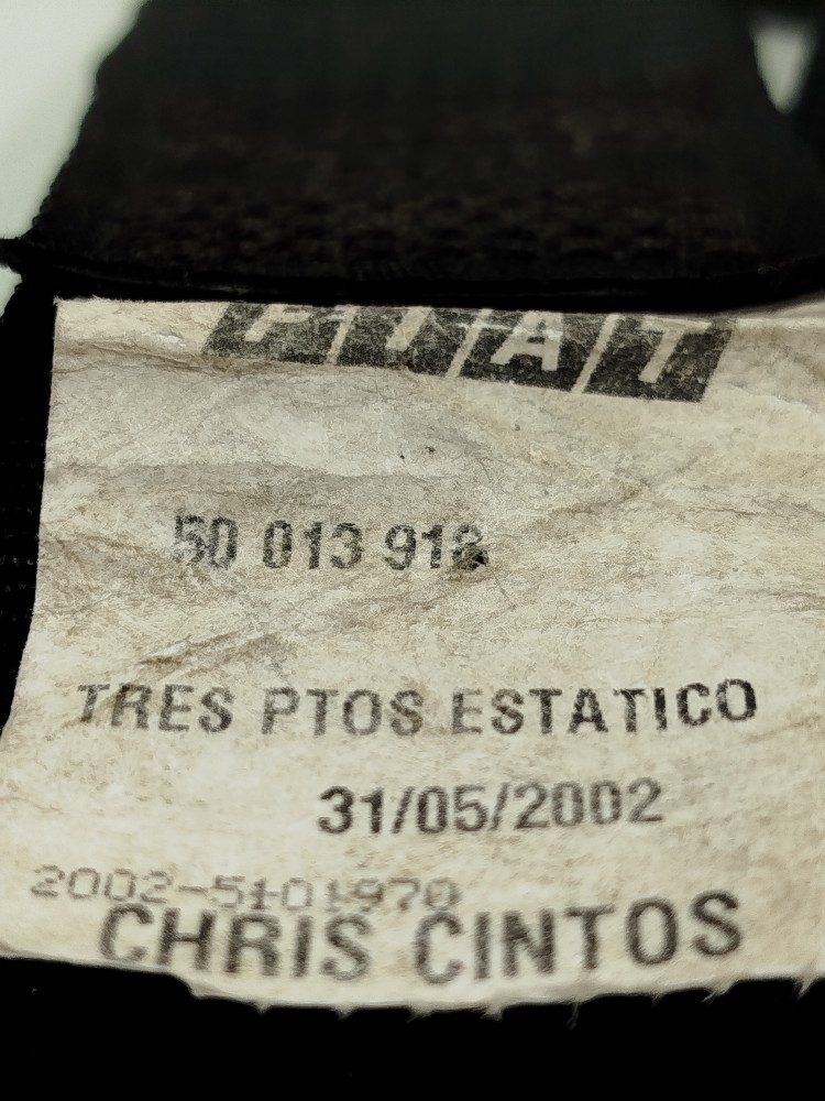 Cinto Tras Esquerdo Fiat uno 2002 4