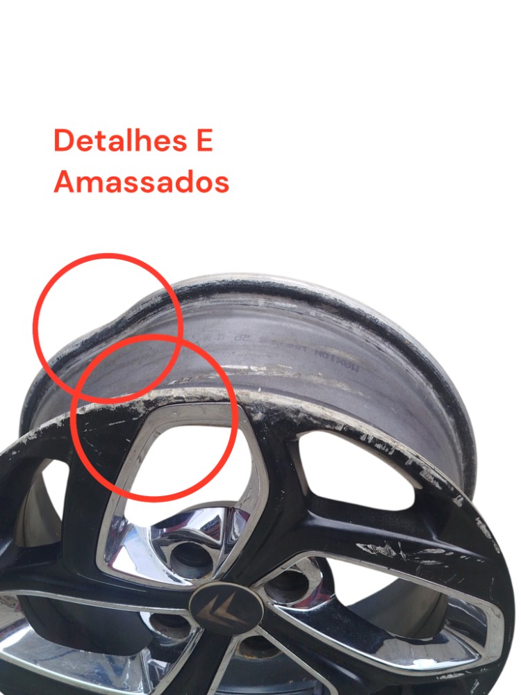 Roda Liga Aro 16 Citroen C3 Aircross 2014 Detalhe Preta 3