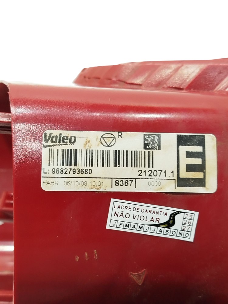 Lanterna Esquerda Peugeot 207 2009 Original 9682793680 9