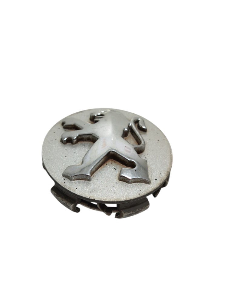 Emblema Calota Roda Peugeot 307 9681517180 Cinza 3