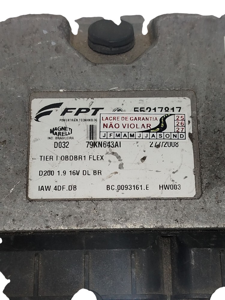 Módulo Injeção Fiat Linea Absolute Dual 2009 Flex 55217817 4