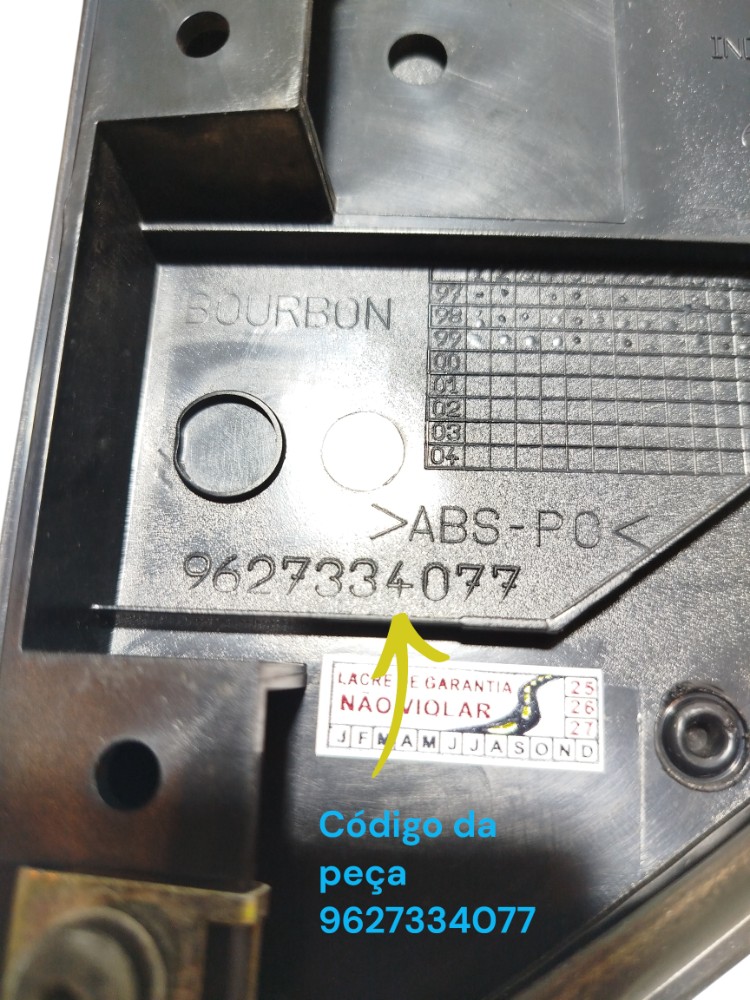 Acabamento Externo Tras Esquerd Xsara Break 9627334077 Preto Preto 2