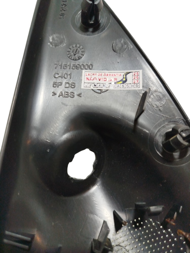 Acabamento Retrovisor Interno Direito Fiat Palio 1997 A 2002 Preto 4