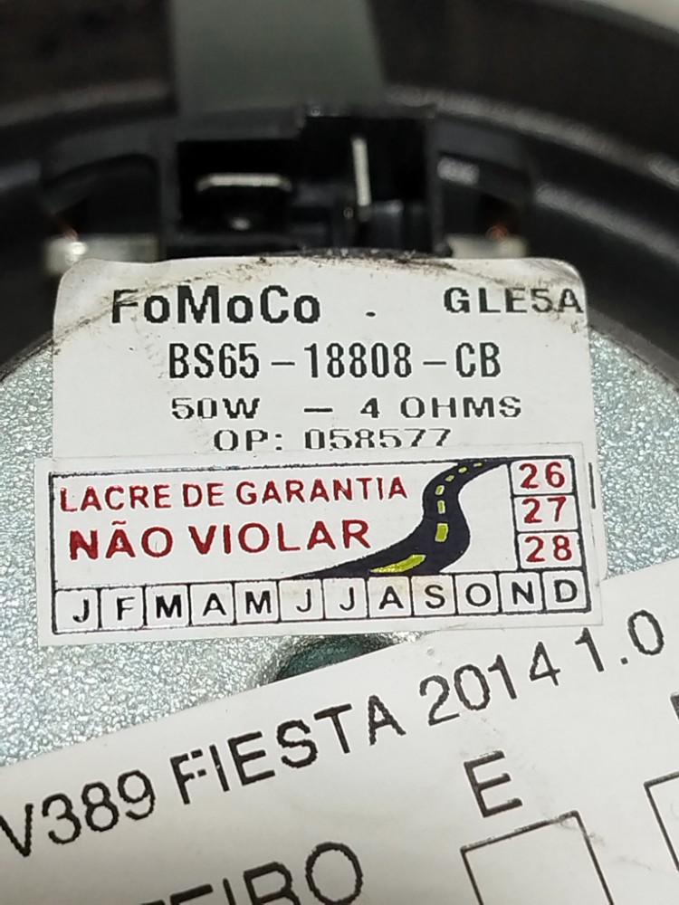 Auto Falante Traseira Esquerdo Ford Fiesta 2014 BS6518808CB 2