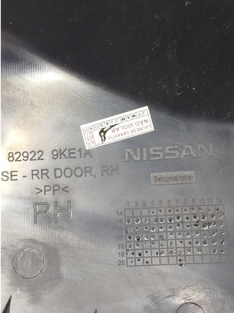 Forro Porta Tras Dir Nissan Versa V Drive 2020 829229ke1a 10