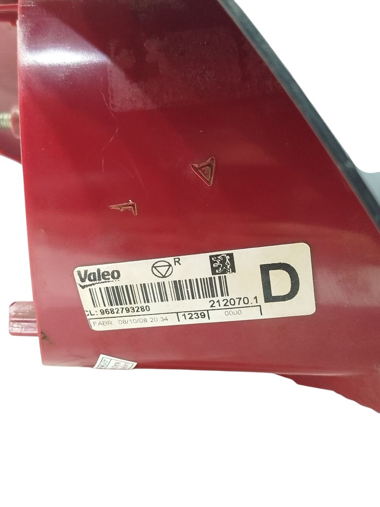 Lanterna Direita Peugeot 207 2009 Original 9682793280 7