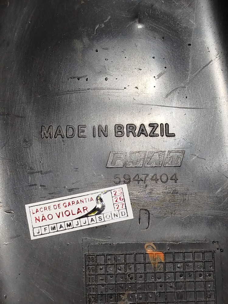 Moldura Coluna Lado Direito Fiat Fiorino 2010 5947404 Preto 3