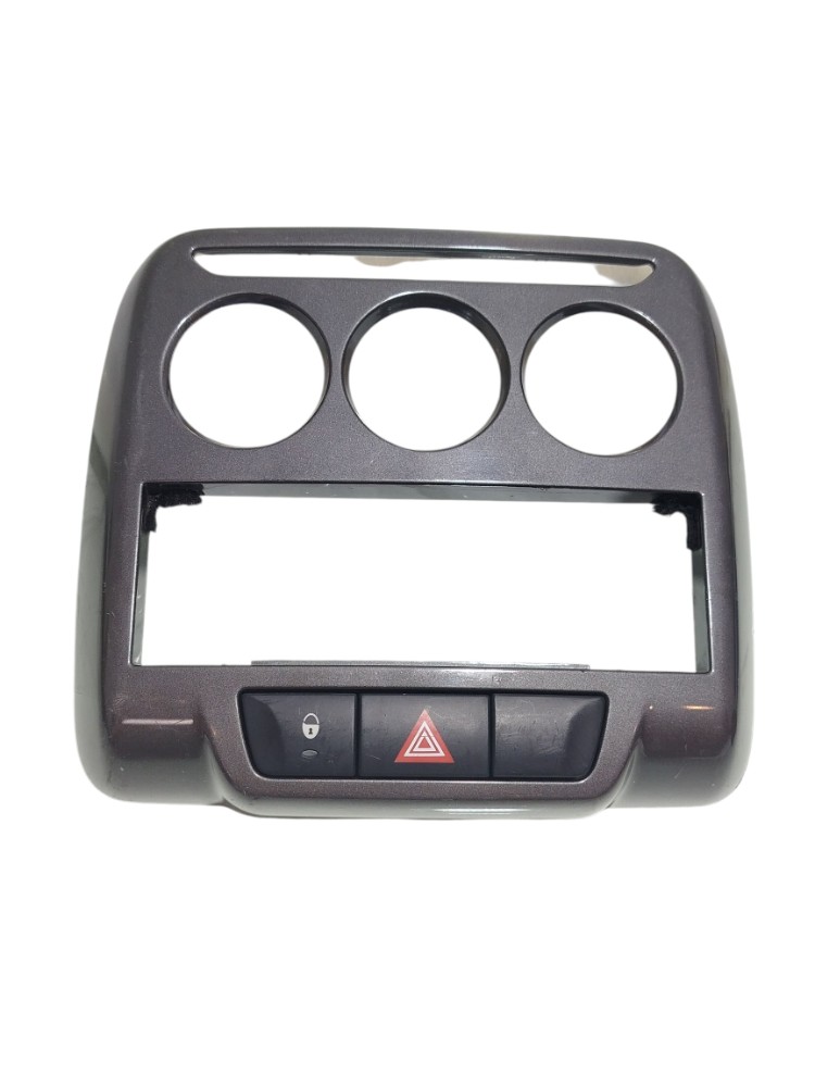 Moldura Painel Central Comando Ar Botão Citroen C3 2013 2