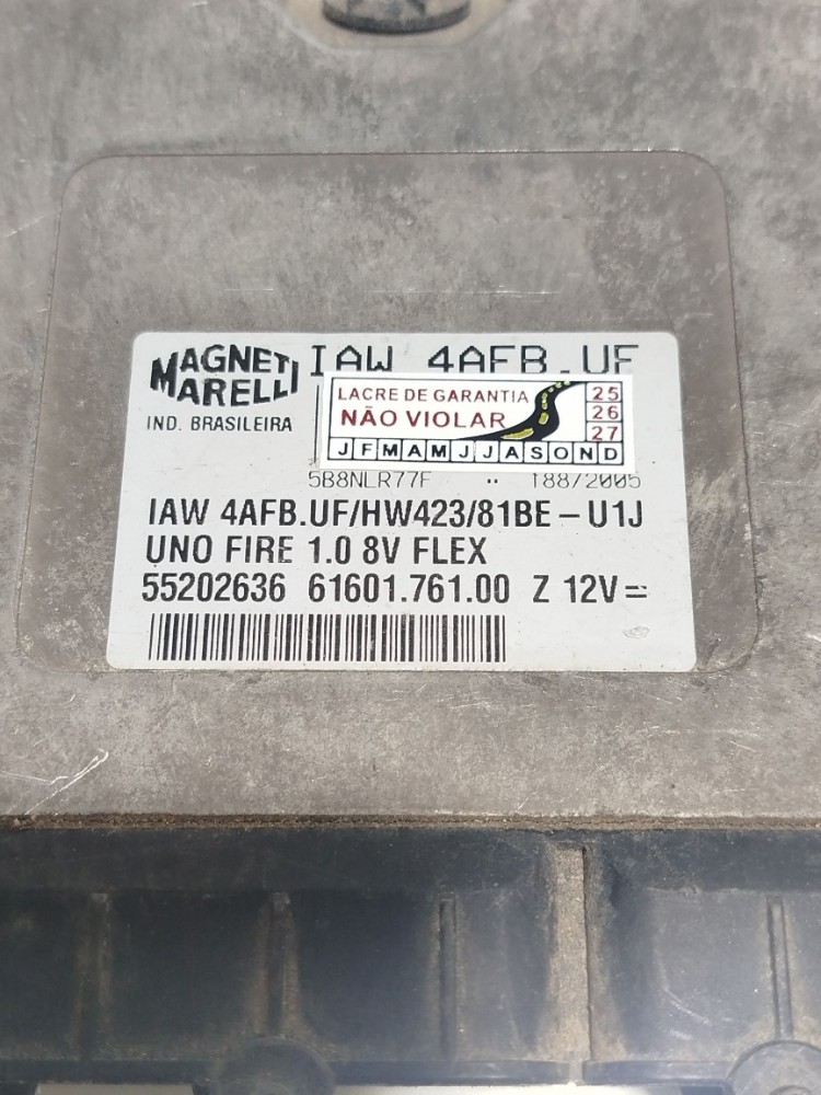 Módulo Injeção Eletronica Fiat Uno 1.0 2010 Flex  Iaw4afbuf 2