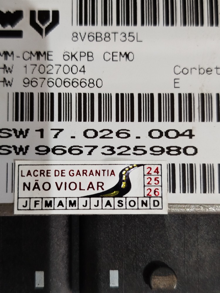 Módulo Injeção Kit Code C4 Pic Glx 2.0 16v 2012 143cv Gasoli 6