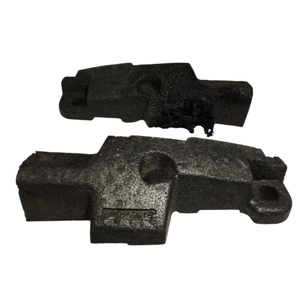 Par Absorvedor Impacto Traseiro Fiat Palio 1999 2000 Detalhe