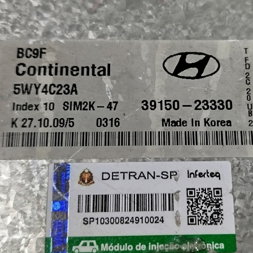 Modulo Injeção Hyundai I30 2.0 16v Automático 2010 11