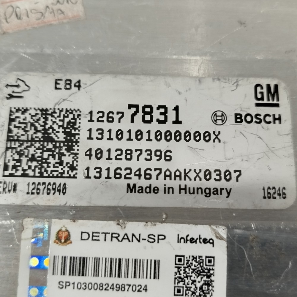 Módulo Injeção Gm Chevrolet Onix Prisma 1.4 Automático 11