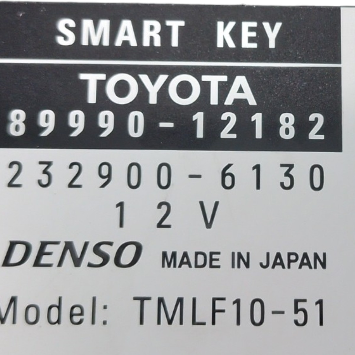 Módulo Smart Key Toyota Corolla 2018 8999012182 6