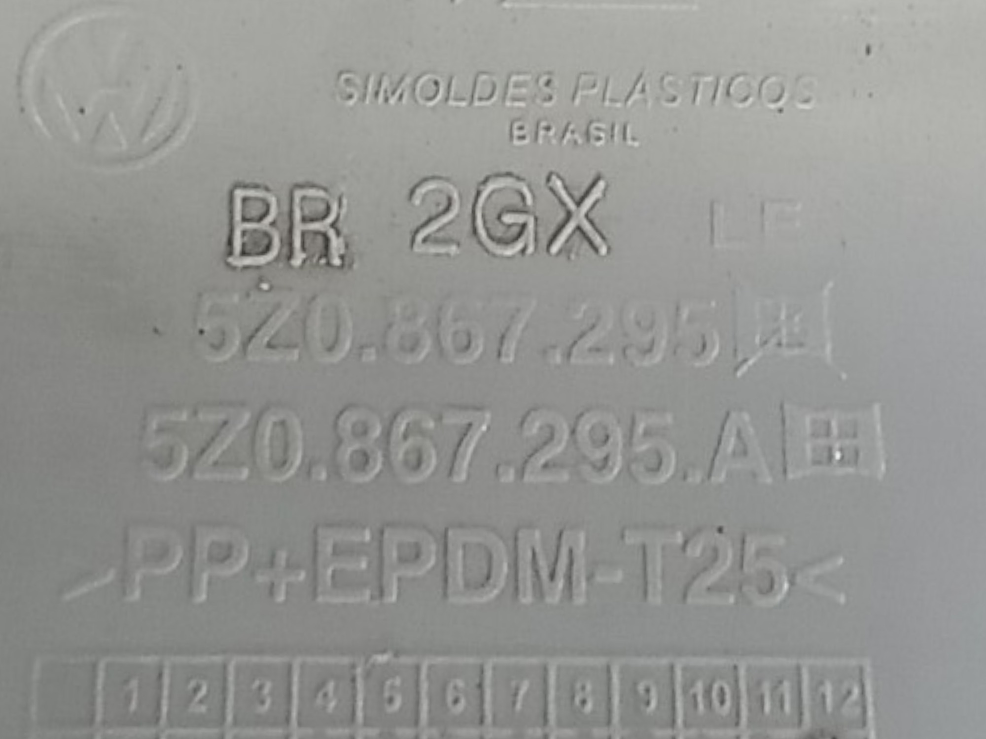 Acabamento Coluna C Esquerda Vw Fox 2007 2 Portas Original 4