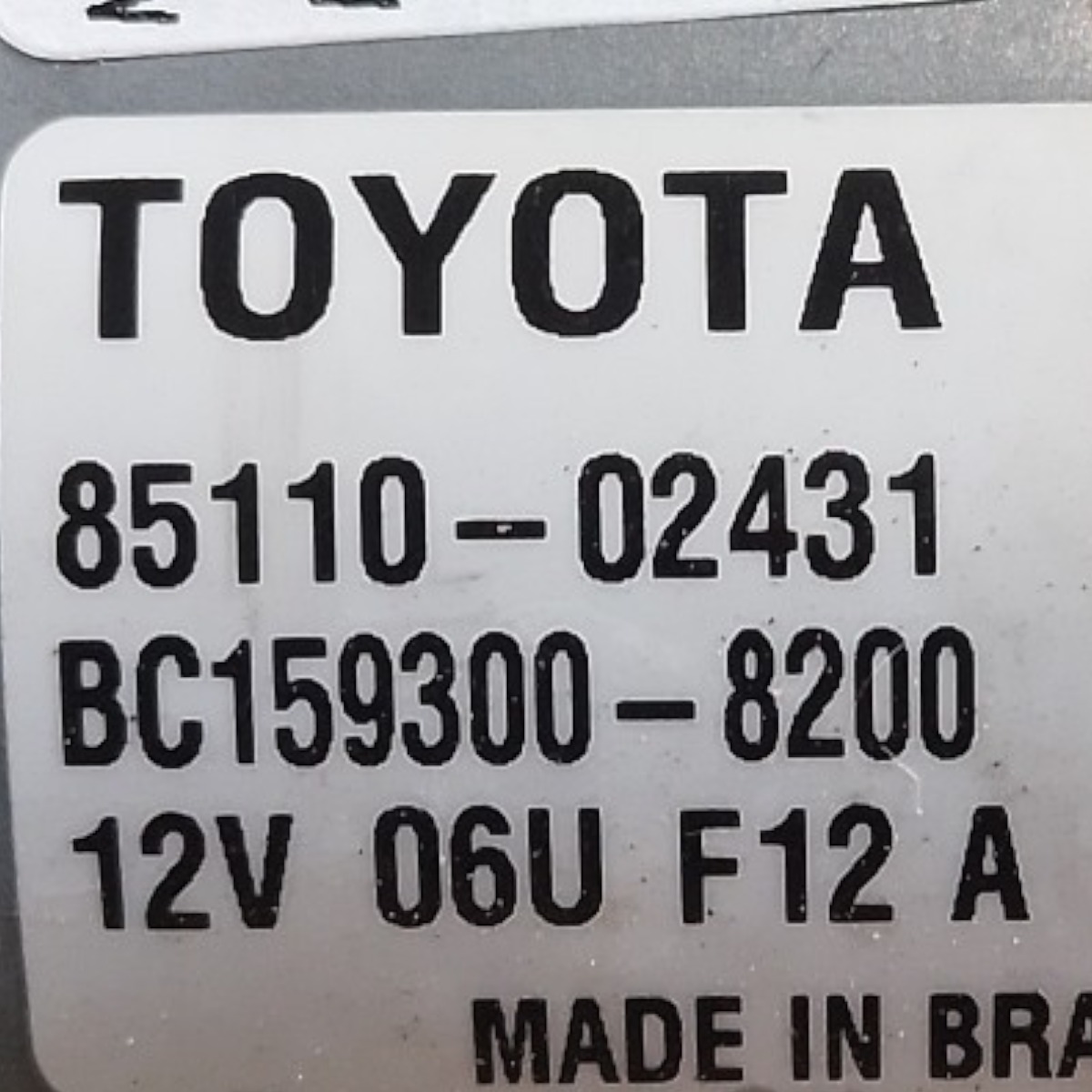 Motor Limpador Parabrisa Toyota Corolla 2017 2018 7