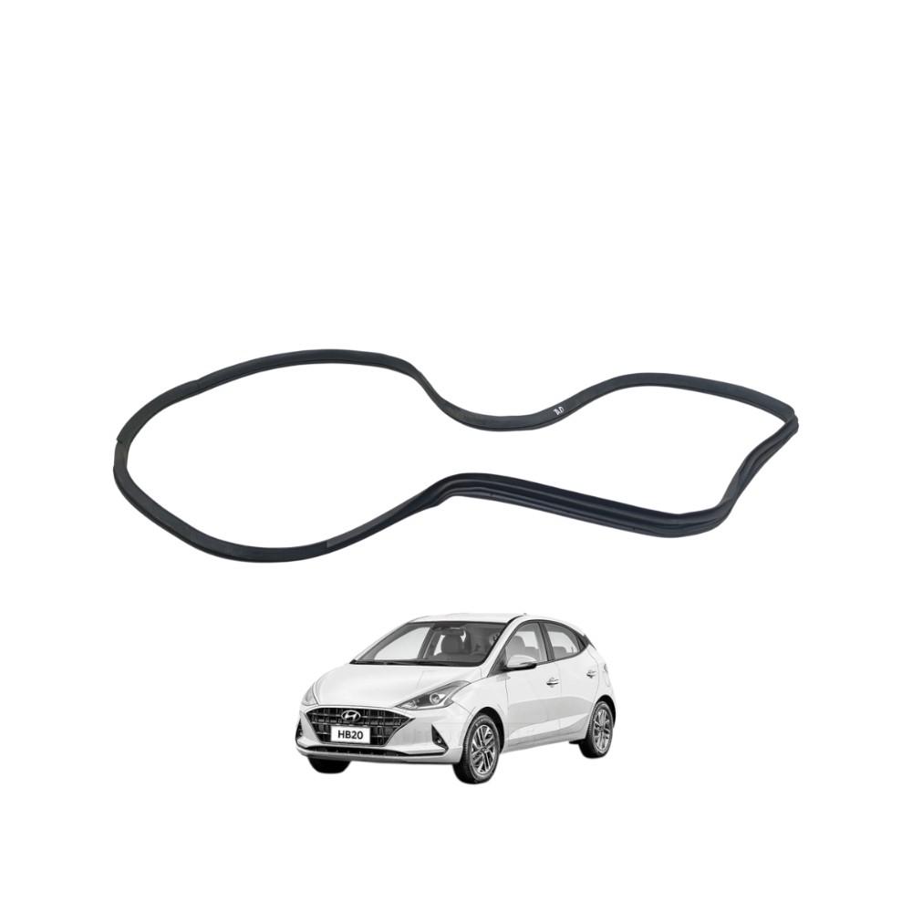 Borracha Guarnição Porta Hb20 Dianteira Direita 20/22 Origin Preto