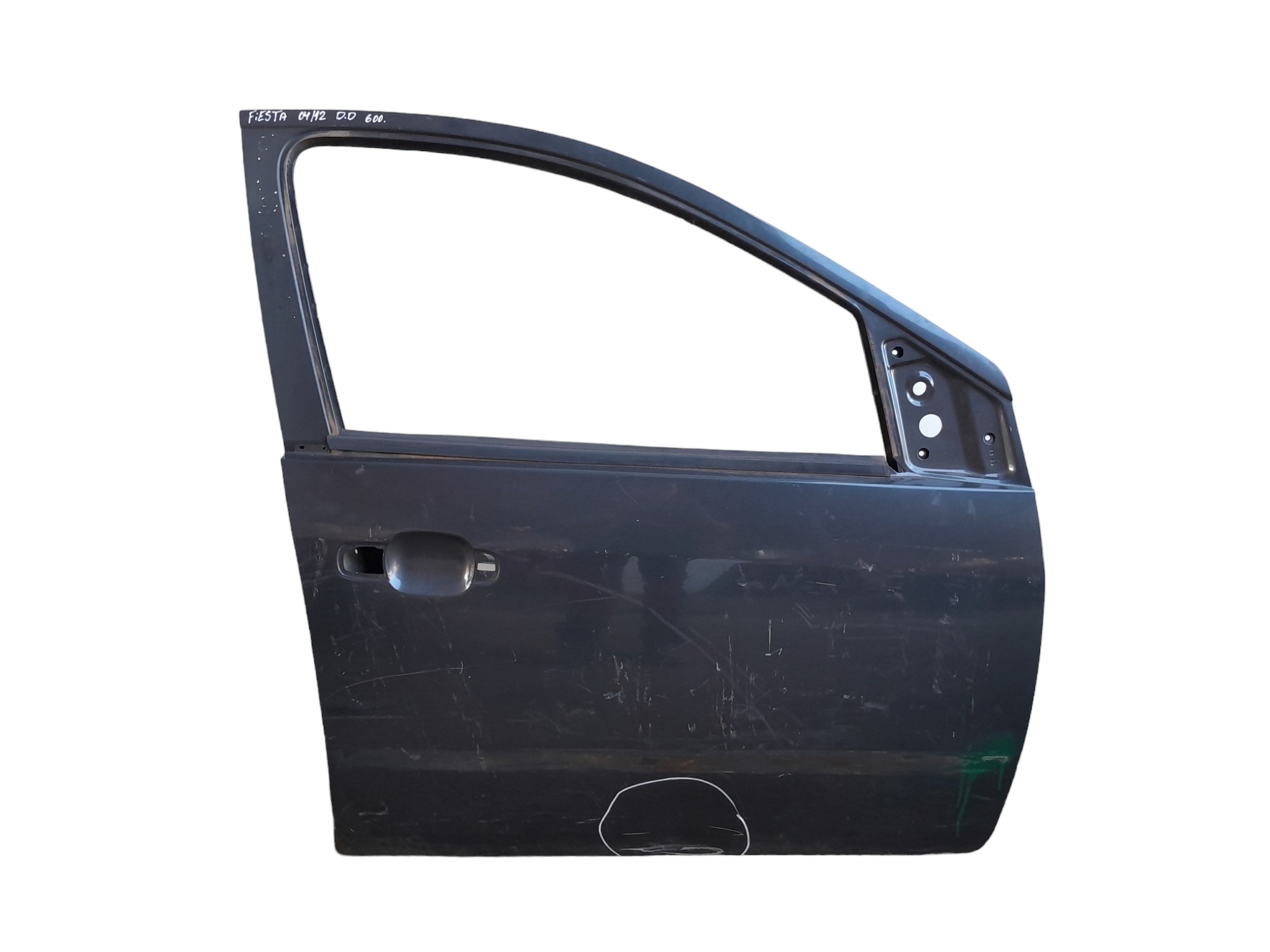Porta Dianteira Direita Ford Fiesta 2004 A 2012 Original  Dianteira Direito Preto