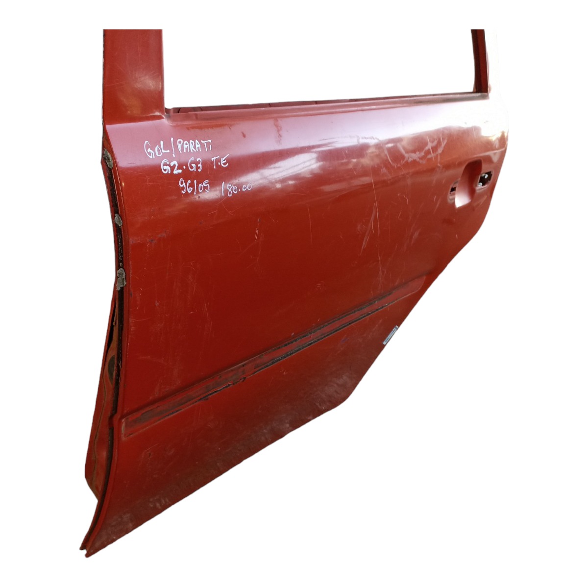 Porta Traseira Esquerda Volkswagen Gol Parati G2 G3 96/05 Traseira Esquerdo Vermelho 2
