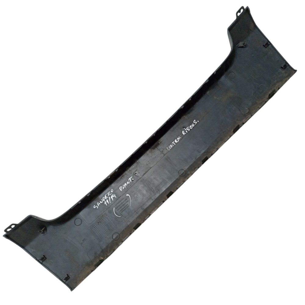 Moldura Parachoque Inferior Parachoque Dian.. Sandero 11/14 Preto Plástico 4