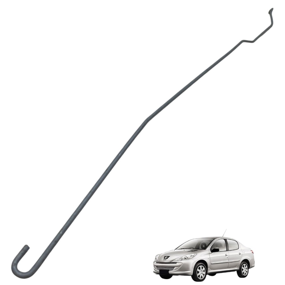 Vareta Fechadura Traseira Direita Peugeot 206 207  Prata Traseira