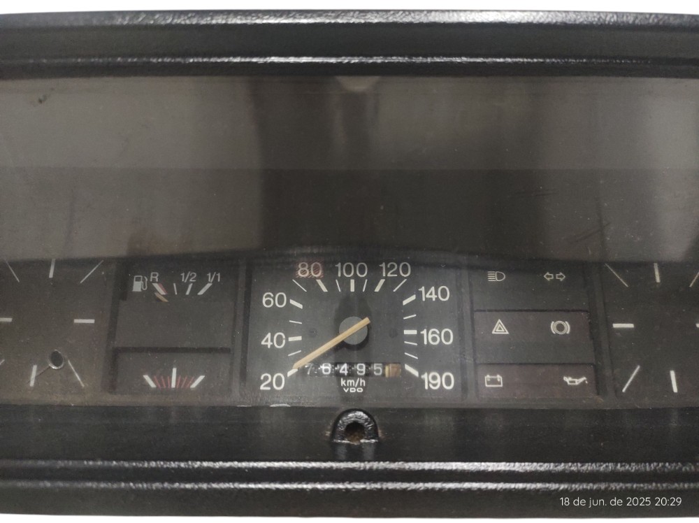 Painel Velocímetro Vw Gol Bx 1986 Original  Preto 3