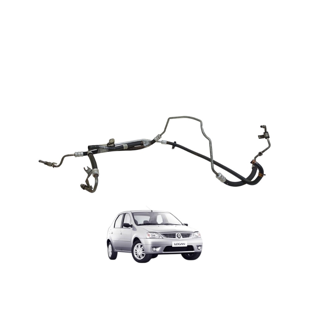 Kit Mangueiras Direção Hidráulica Logan 1.6 8v 2007 Ate 2013