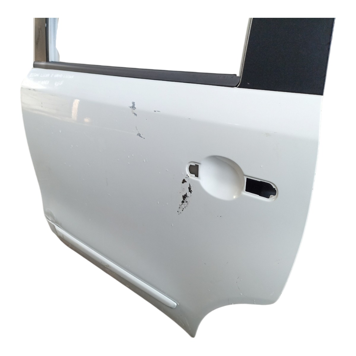Porta Traseira Esquerda Nissan Livina Grand Livina C/avaria Traseira Esquerdo Branco 3