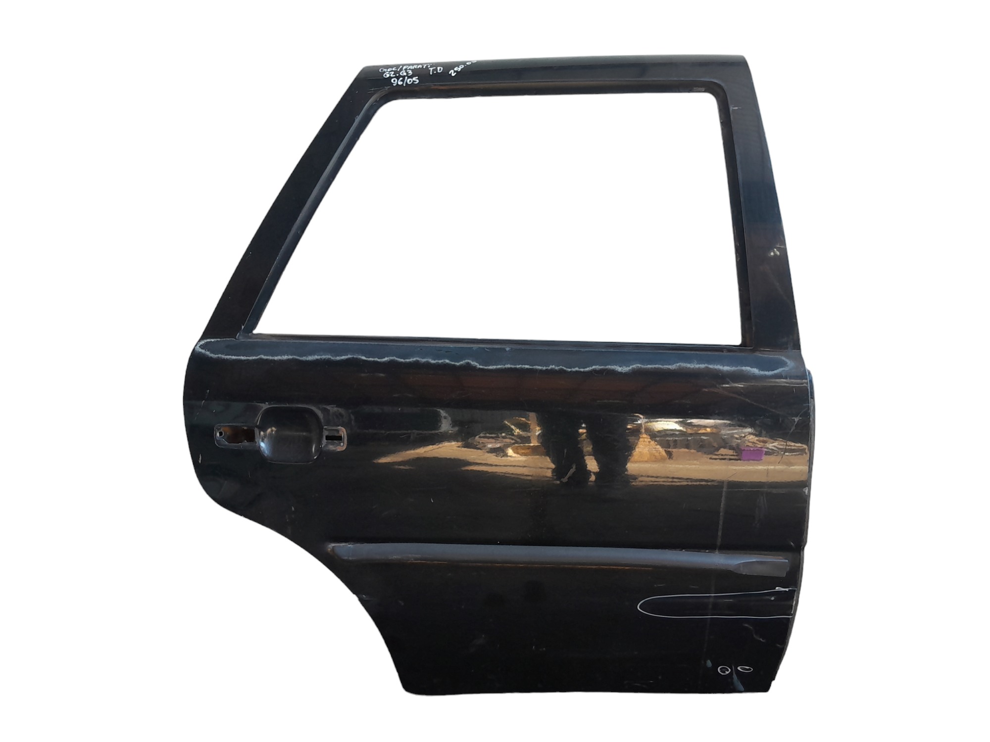 Porta Traseira Direita Vw Parati Gol G2 G3 1996 A 2005  Traseira Direito Preto