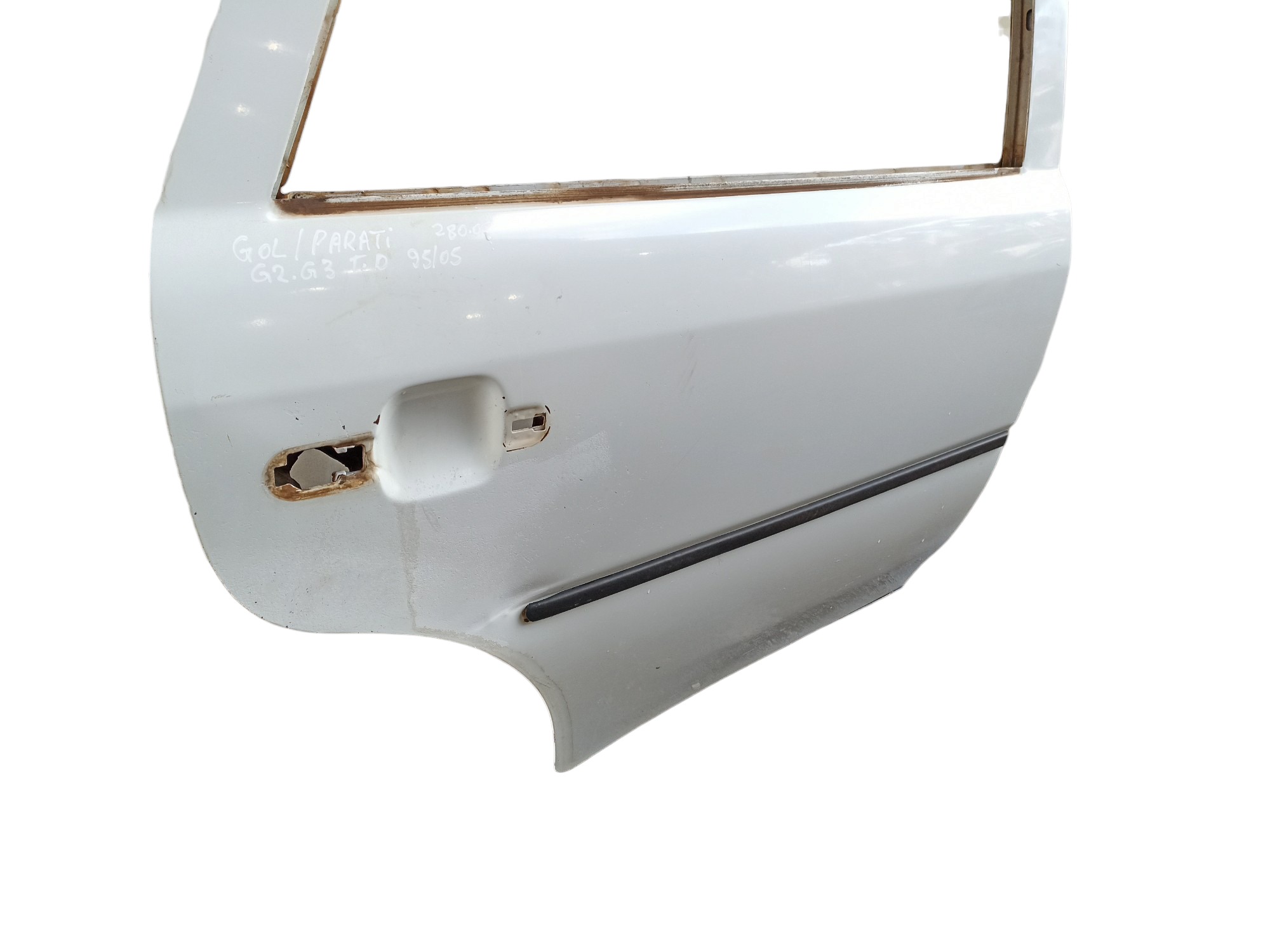 Porta Traseira Direita Volkswagen Gol Parati G2 G3 95/2006 Traseira Direito Branco 4
