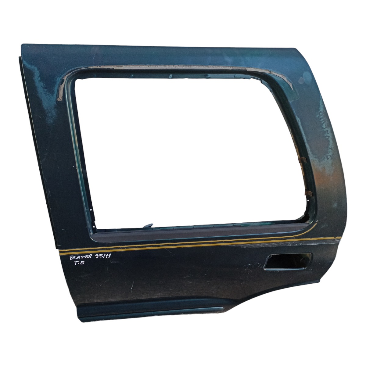 Porta Traseira Esquerda Chevrolet Blazer 1995/2011 Original Traseira Esquerda Verde 2