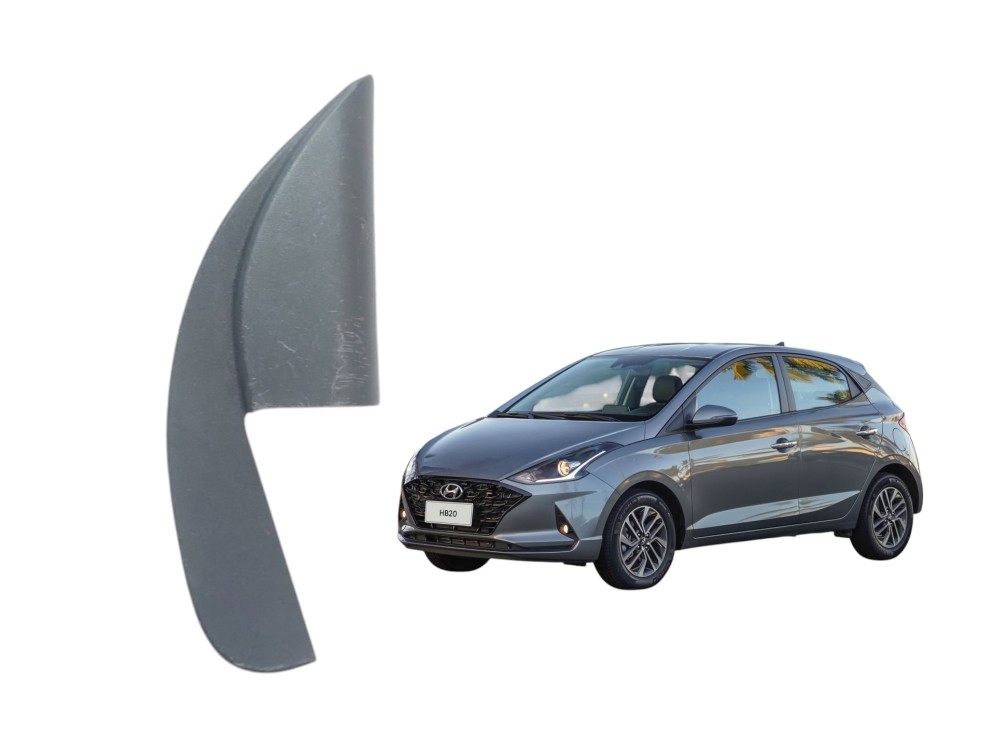 Moldura Interna Retrovisor Direito Hb20 2019 A 20 87661r1010 Preto 1