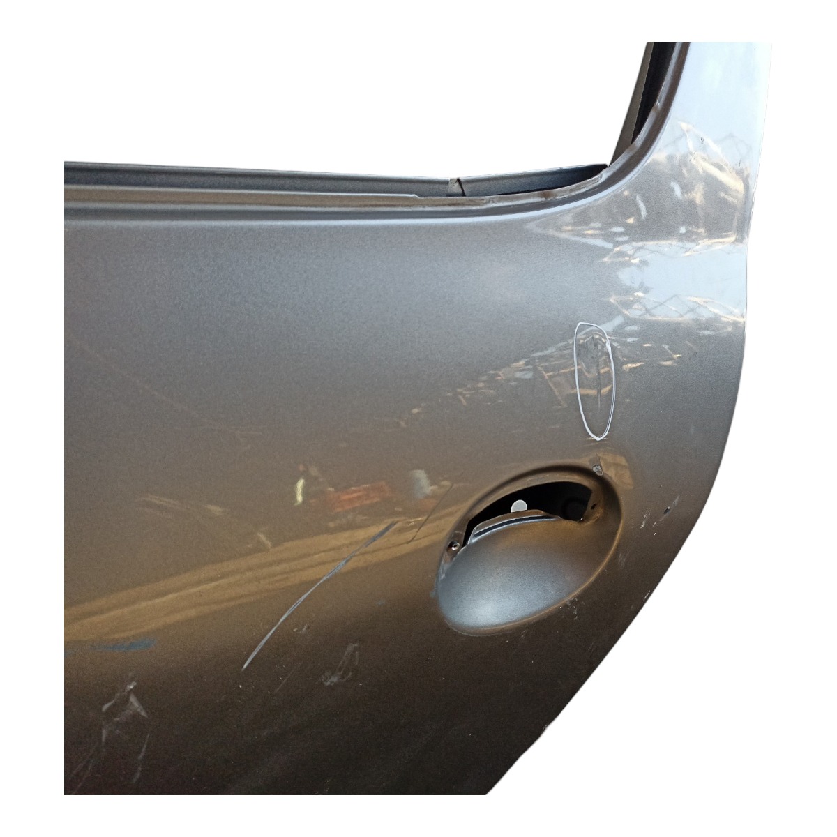 Porta Traseira Esquerda Peugeot 206 207 Com Detalhes Traseira Esquerdo Prata 4