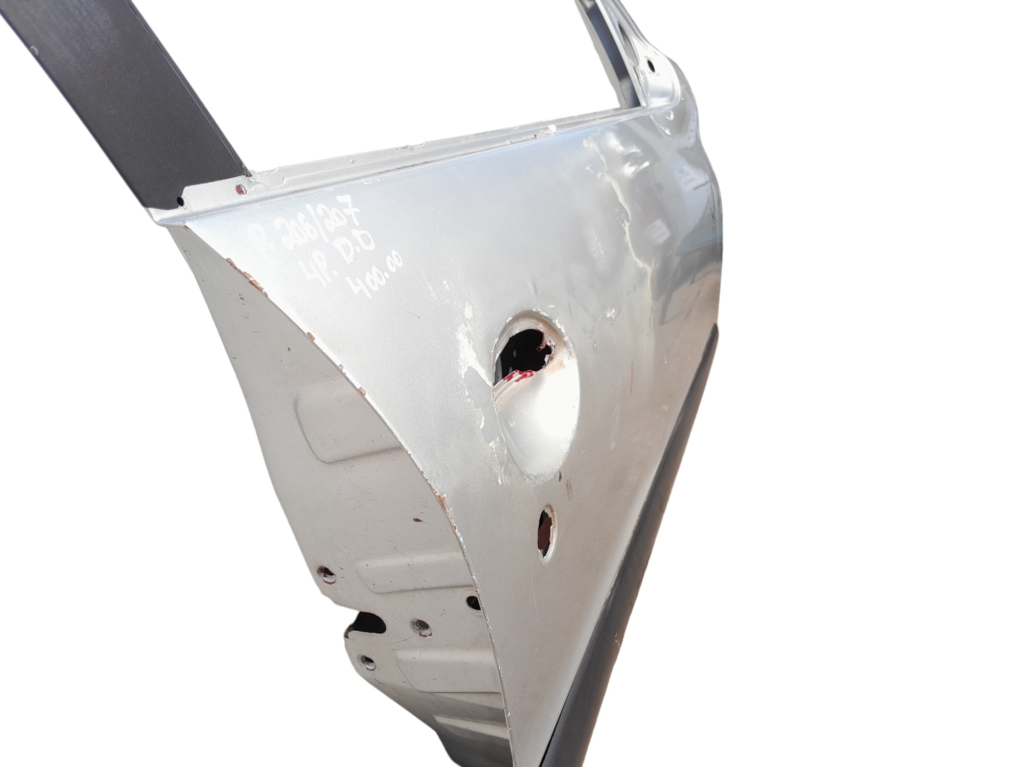 Porta Dianteira Direita Peugeot 206 207 4 Portas Original Dianteira Direito Prata 3