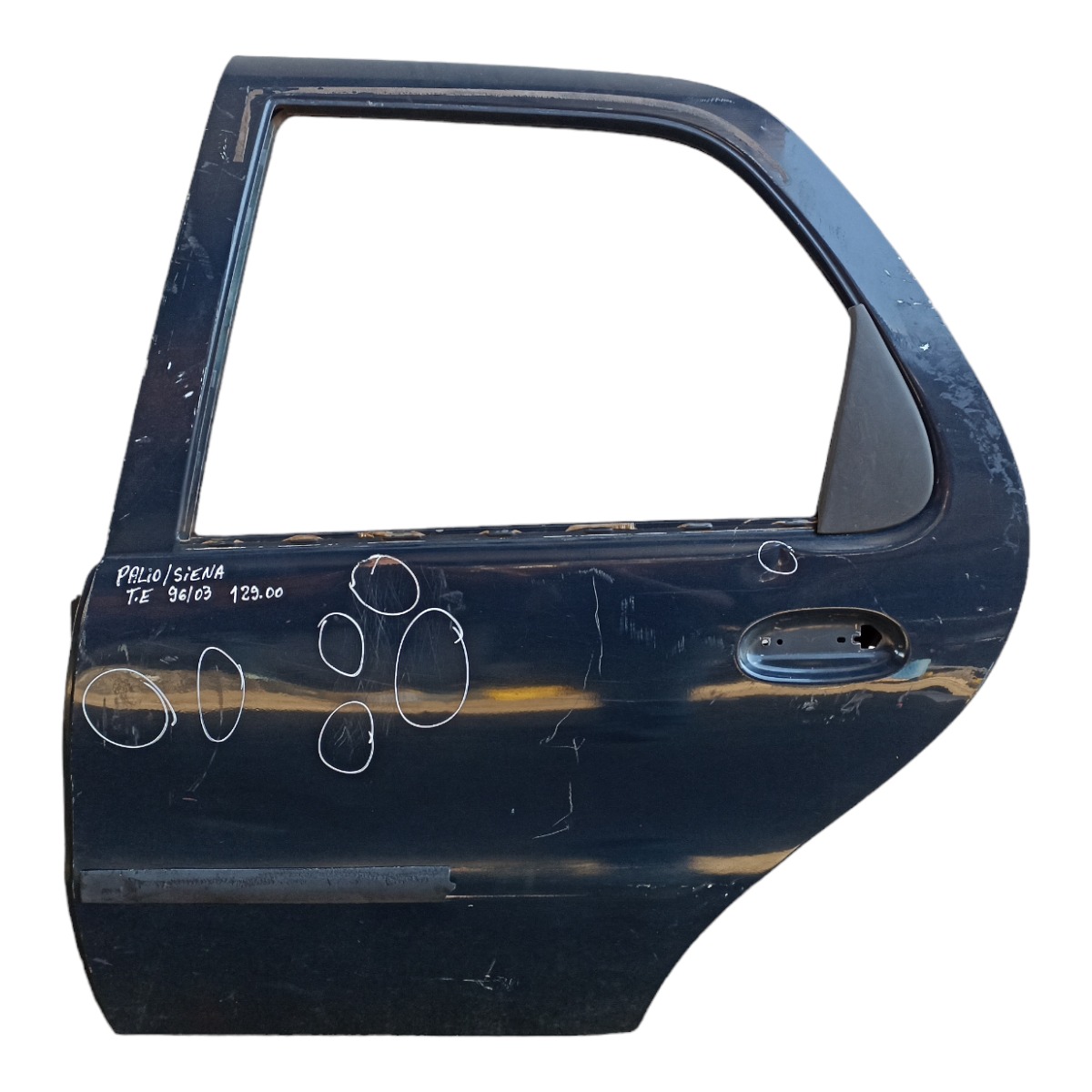 Porta Traseira Esquerda Fiat Palio Siena 1996/2003 Avarias Traseira Esquerdo Azul