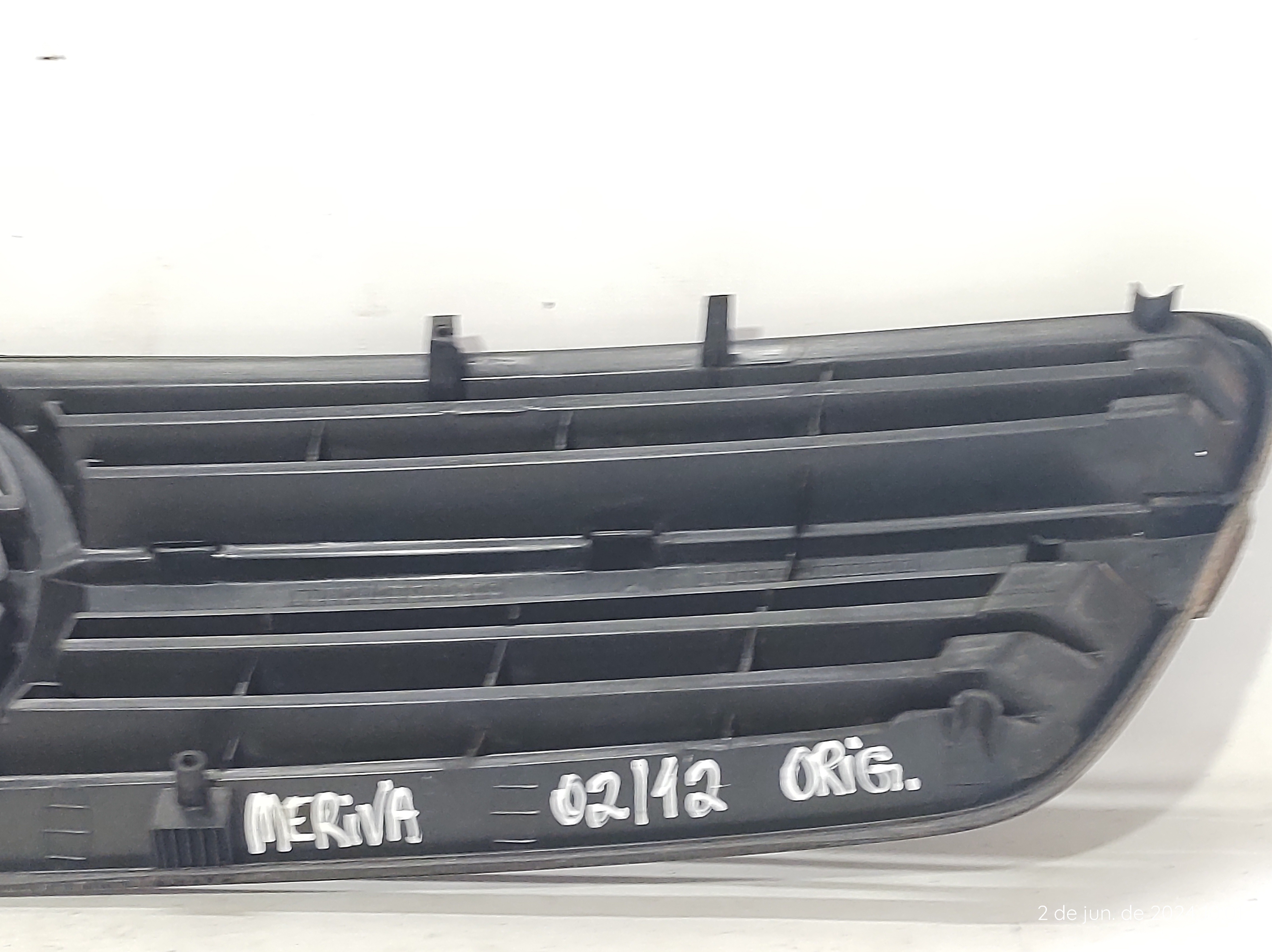 Grade Para-choque Dianteiro Meriva 2 A 12 93319271 Preto Plástico 7