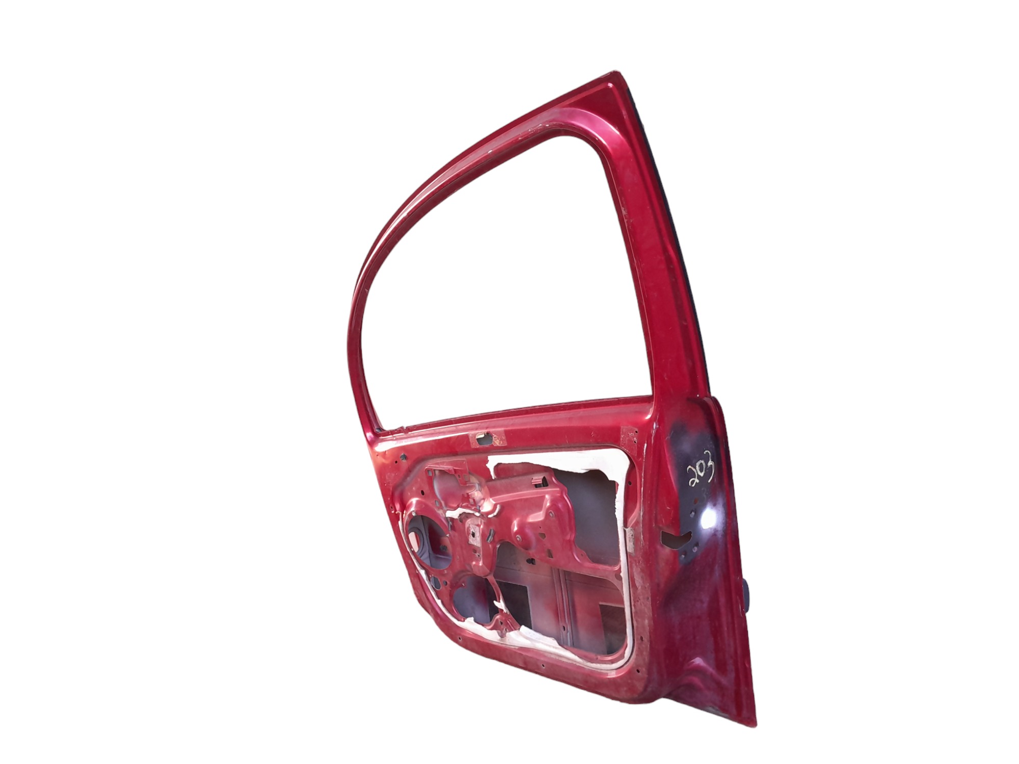 Porta Dianteira Direita Citroen C3 2003/12 Filé Original Dianteira Vermelho 5