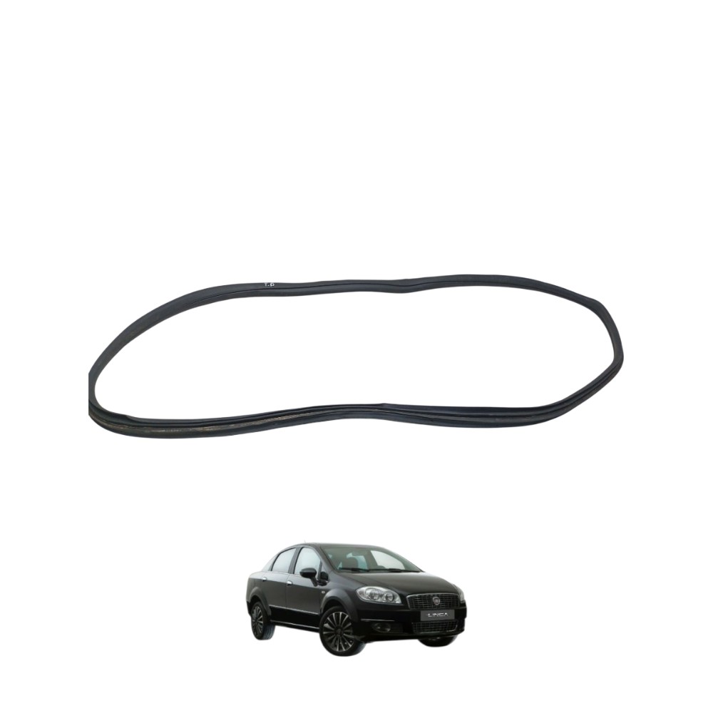 Borracha Guarnição Porta Traseira Direita Linea 2008 A 2015 Preto